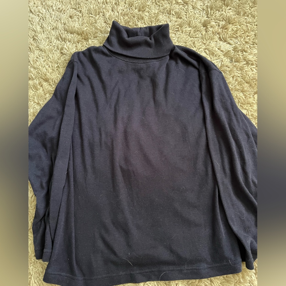 Navy blue turtleneck